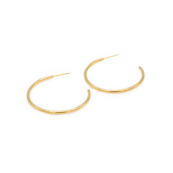 Hoops duo gold plated