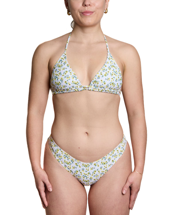 NATALIA - BIKINI TOP, YELLOW FLOWERS