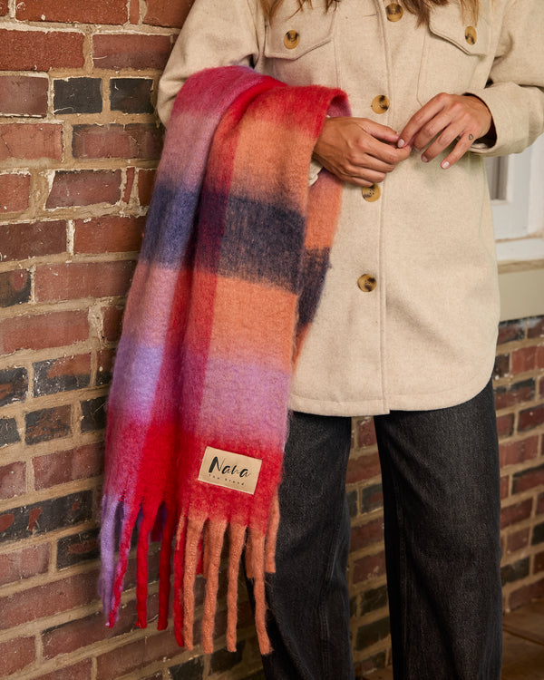 GENEVE - SCARF, LILAC MULTI