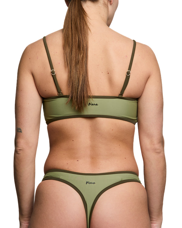 REGINA - HAUT DE BIKINI, VERT KHAKI