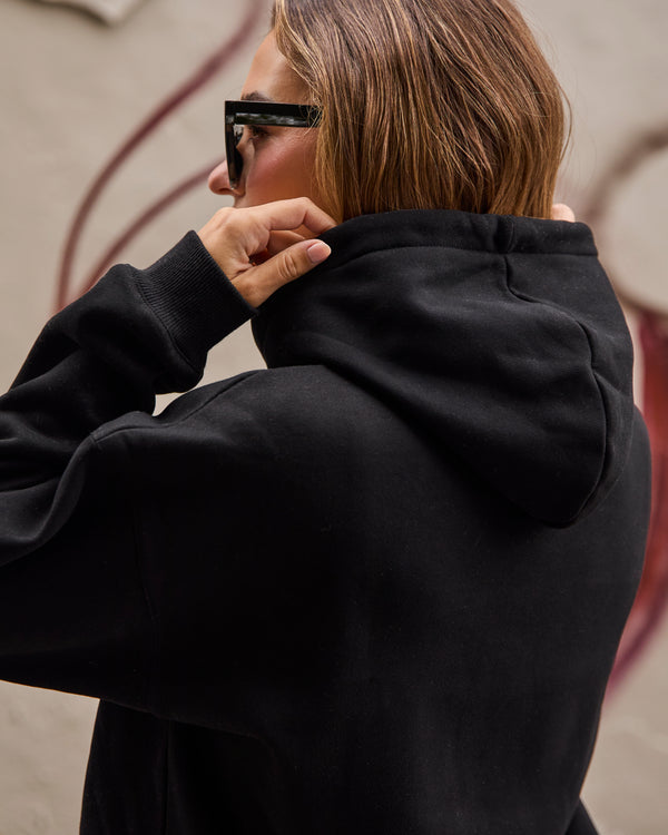 SHANIE - CHANDAIL A CAPUCHON, NOIR