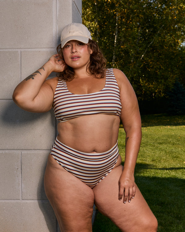 GENEVIEVE - BAS DE BIKINI, LIGNES MULTI-BOURGOGNE COTELE