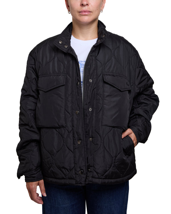 ISABELLA - QUILTED JACKET, BLACK