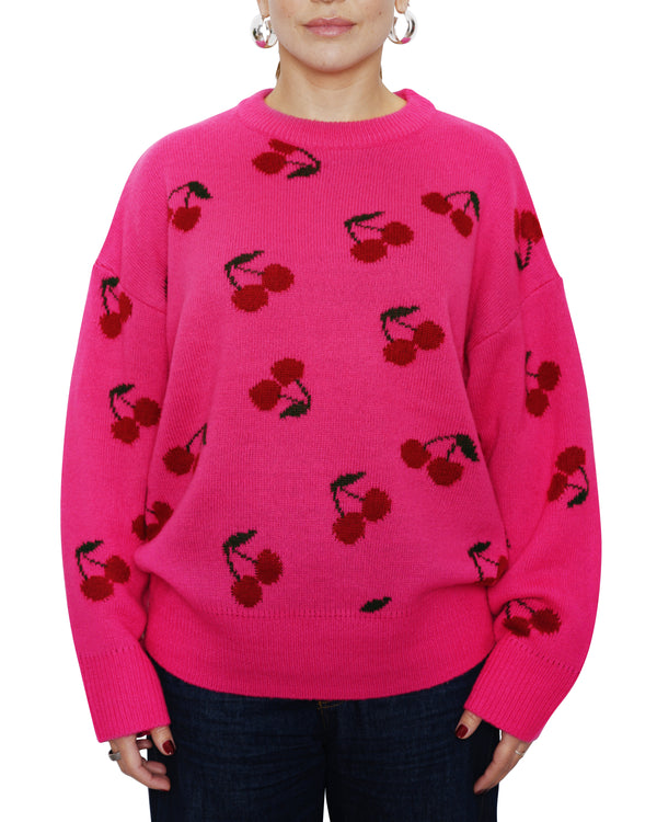 EVELYN - SWEATER, CHERRY