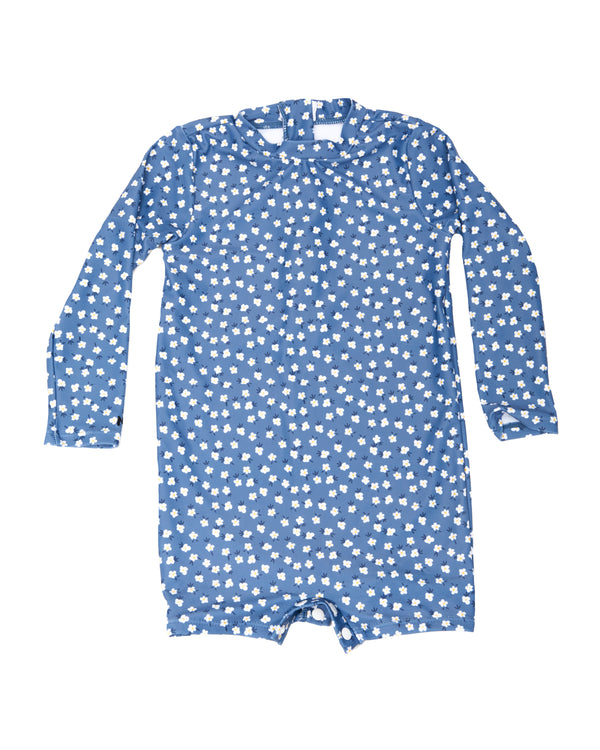 Minnie one piece swimsuit white flowers