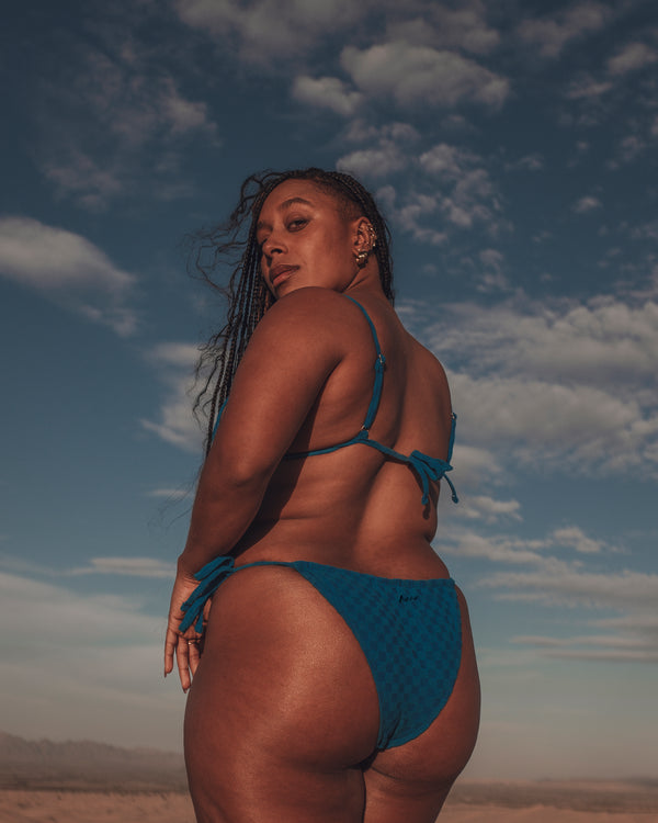 SOPHIE - BAS DE BIKINI, DAMIER BLEU