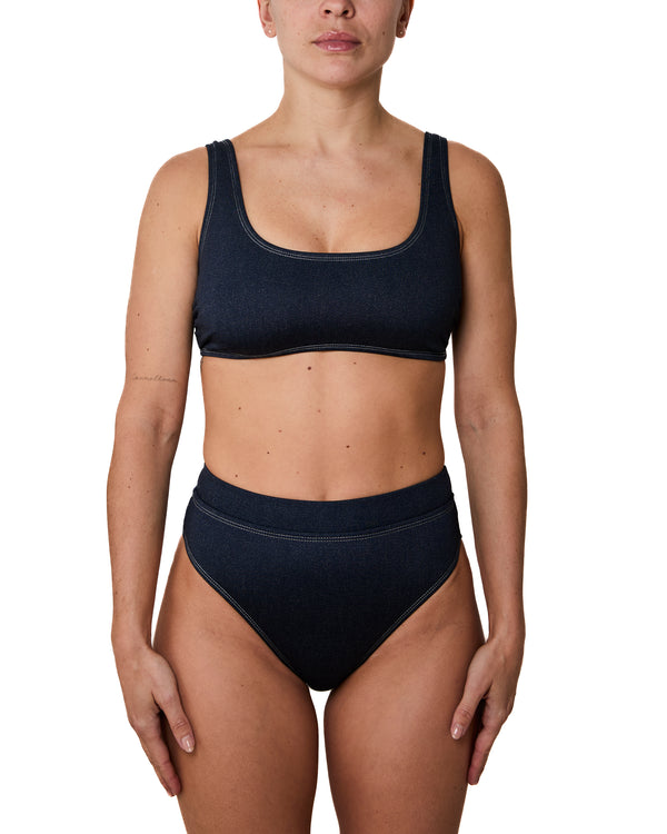 GENEVIEVE - BIKINI BOTTOM, DENIM