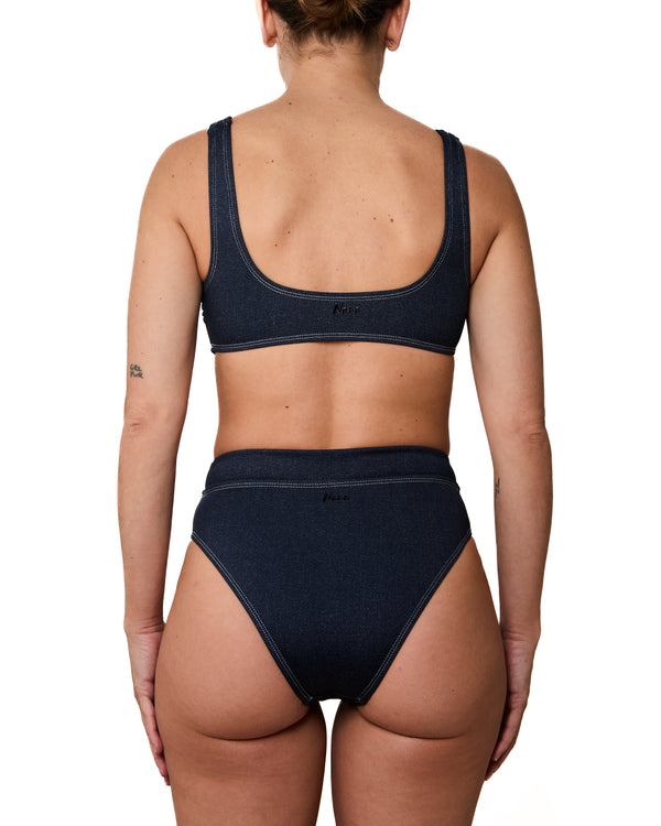 GENEVIEVE - BIKINI BOTTOM, DENIM