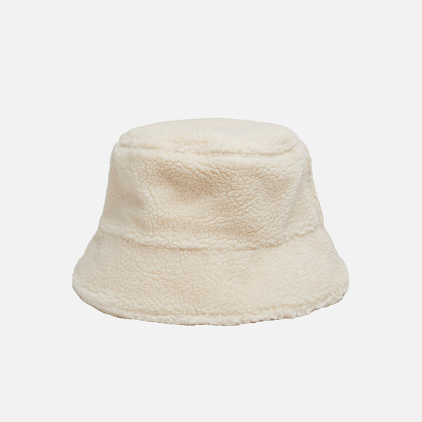 Solid Sherpa bucket hat / Le bob en sherpa ivoire
