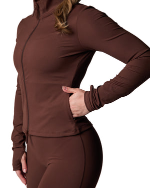 MAYA - SPORT JACKET, BROWN