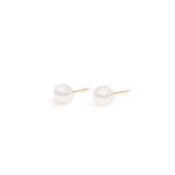 Pearl earrings gold plated / Boucles d'oreille perles plaquées or