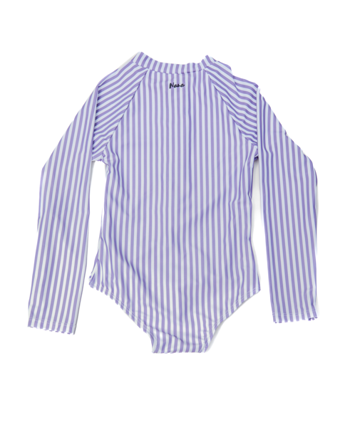 Viviana rashguard lilac stripes