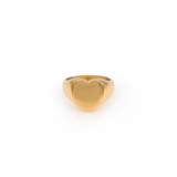 Heart shaped ring gold plated / Bague cœur plaquée or