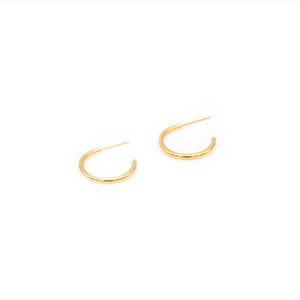 Hoops duo gold plated