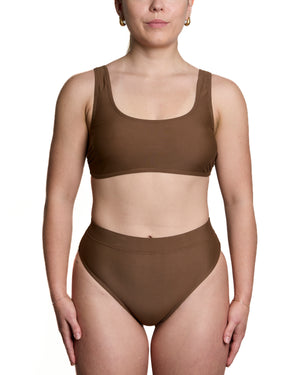 GENEVIEVE - BAS DE BIKINI, BRUN