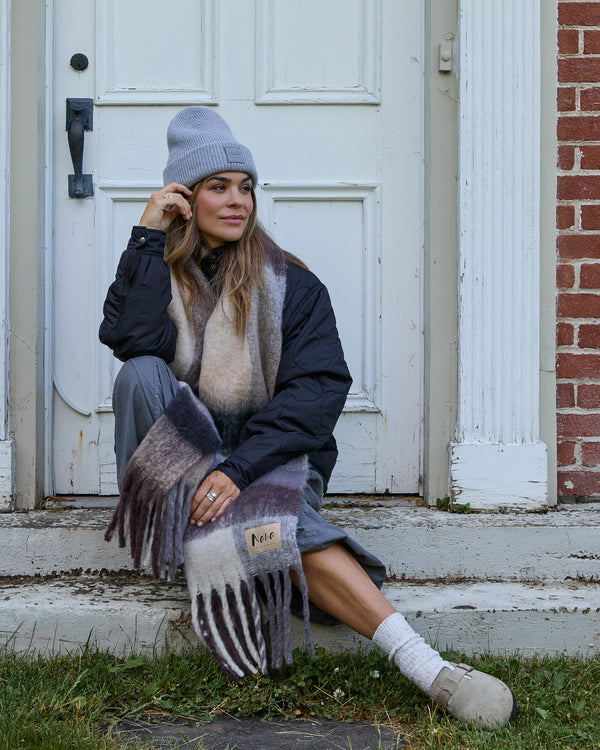 GENEVE - SCARF, TAUPE MULTI