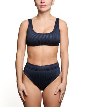 GENEVIEVE - HAUT DE BIKINI, COTELE MARINE BRILLANT