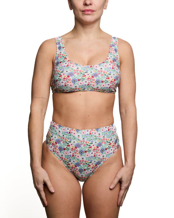 GENEVIEVE - HAUT DE BIKINI, FLEURS PASTELS