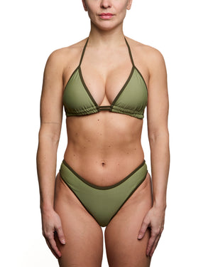 GEORGETTE - BIKINI BOTTOM, KHAKI GREEN