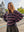 EVELYN - SWEATER, VINTAGE INDIGO AND PINK STRIPES