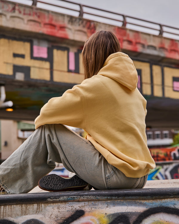 SHANIE - CHANDAIL A CAPUCHON, JAUNE