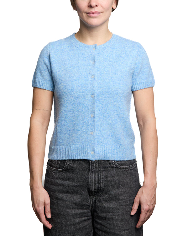 ZOE - SHORT-SLEEVED CARDIGAN, BLUE