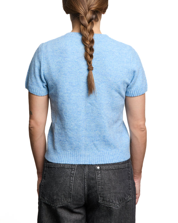 ZOE - SHORT-SLEEVED CARDIGAN, BLUE