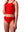 NAADEI  - HAUT DE BIKINI, ROUGE TEXTURE