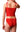 NAADEI  - HAUT DE BIKINI, ROUGE TEXTURE