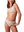 ZOHAR - BIKINI TOP, FLOWERS AND POLKA DOTS RIBBED