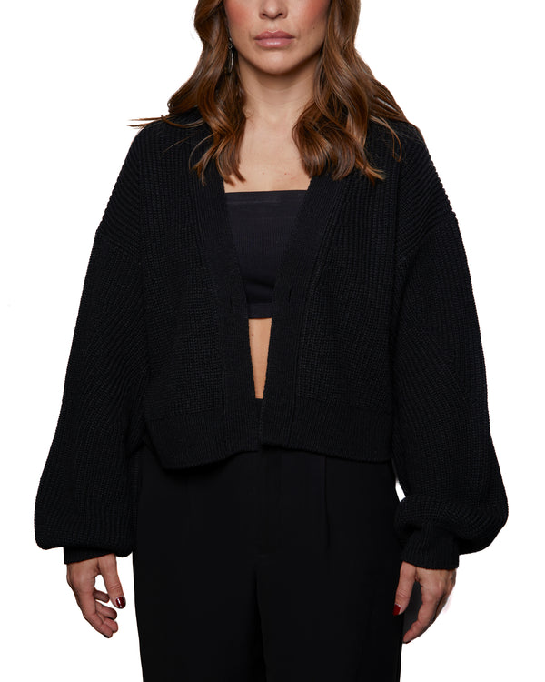 SELENA - CARDIGAN, BLACK