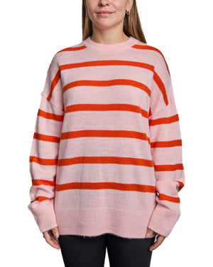 EVELYN - CHANDAIL, LIGNES ORANGES ET ROSES