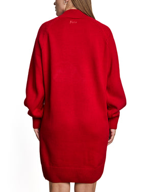 NATHALIE - ROBE CHANDAIL, ROUGE
