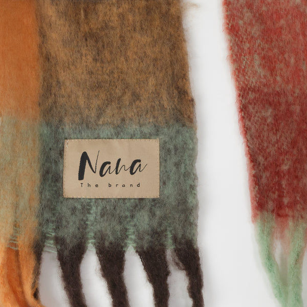 GENEVE - SCARF, BURGUNDY MULTI