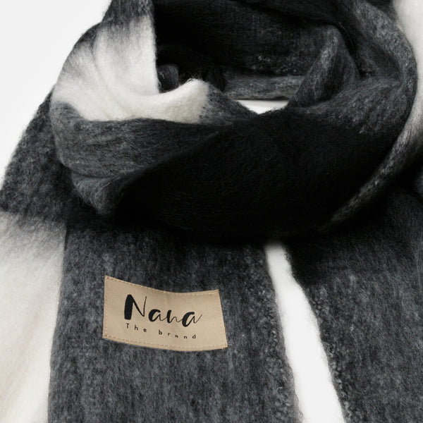 GENEVE - FOULARD, NOIR BLANC