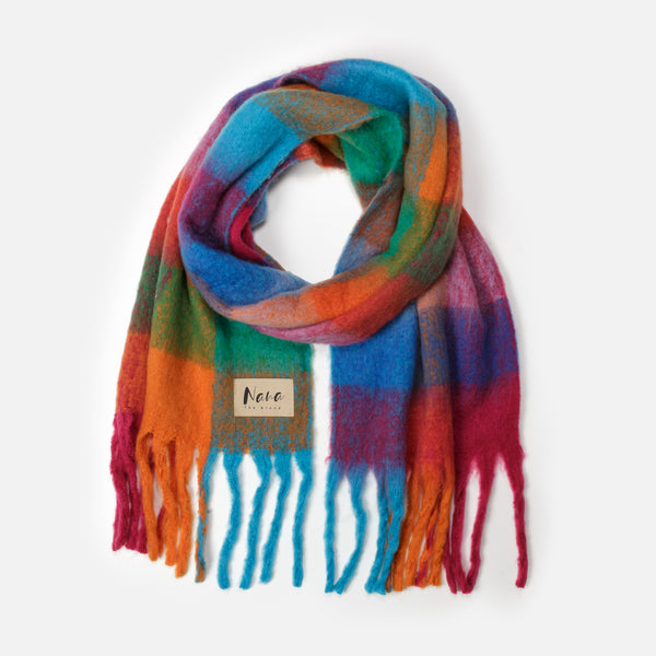 GENEVE - SCARF, RED MULTI