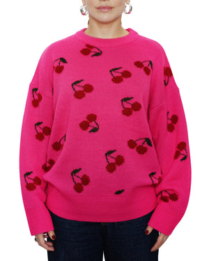 EVELYN - SWEATER, CHERRY