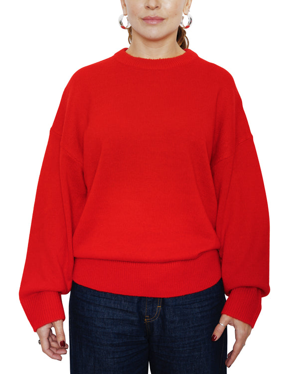 EVELYN - SWEATER, RED