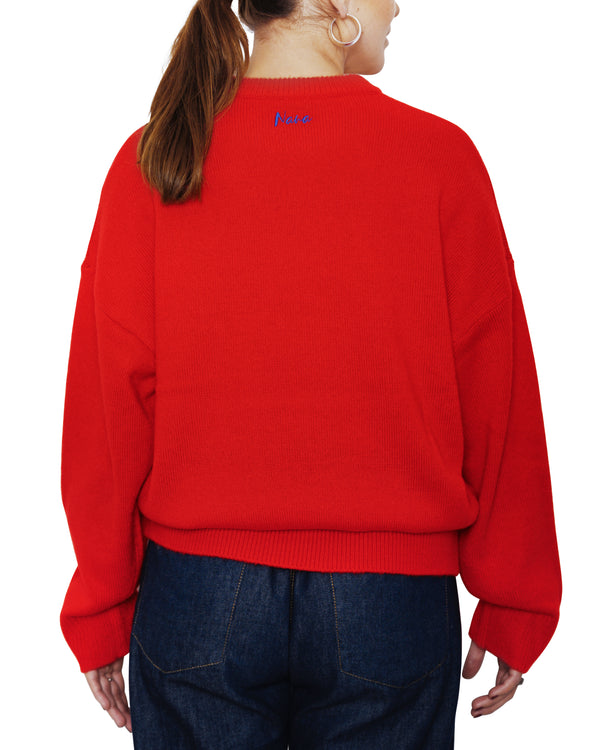 EVELYN - SWEATER, RED