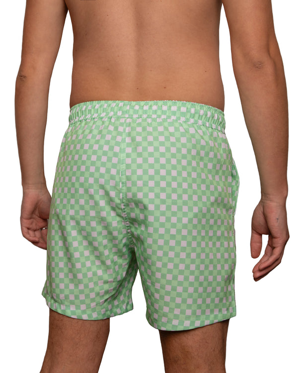 Lou men swim short vichy / Maillot de bain pour hommes Lou vichy