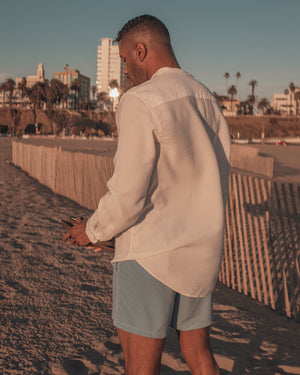 LOU - MAILLOT DE BAIN POUR HOMMES, LIGNES BLEUES