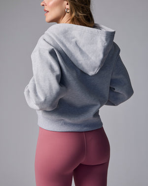 EVE - CHANDAIL A CAPUCHON, MELANGE DE GRIS