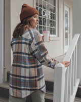 ANNABELLE - OVERSHIRT, BLUE PLAID