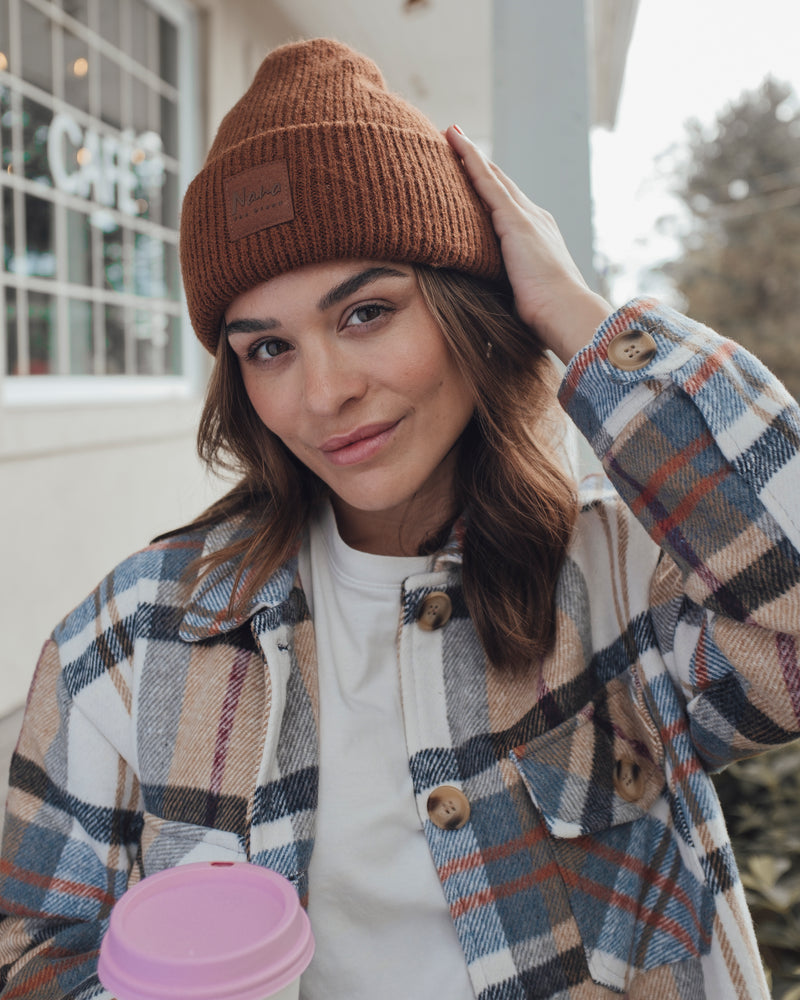 ANNABELLE - OVERSHIRT, BLUE PLAID