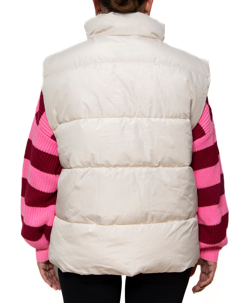 PENELOPE - PUFFER VEST, CREAM