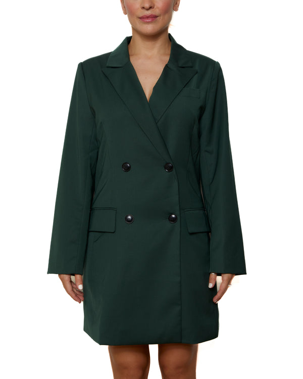 BLAKE - BLAZER DRESS, FOREST GREEN