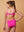 Maude bikini bottom textured pink