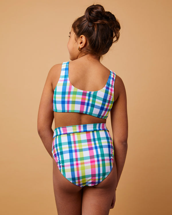 Geneviève bikini bottom colorful plaid