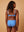 Julia bikini top blue diagonale stripes  / Haut de bikini Julia lignes diagonales bleues