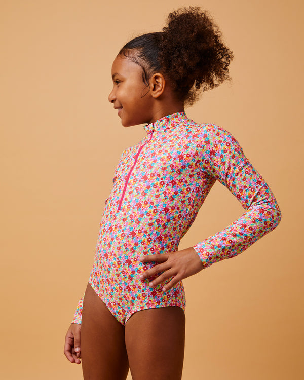 Viviana rashguard small flowers multi colors